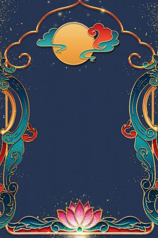 中式古典国潮来袭海报展板宣传背景图PSD设计PS模板素材