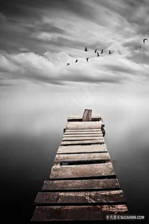 唯美木桥唯美风景画