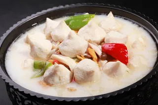 锅仔杂菌蟹粉球 (1)