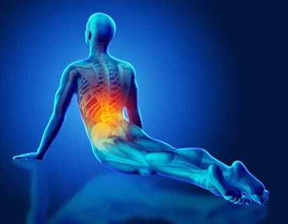 3D瑜伽人物肌理