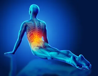 3D瑜伽人物肌理