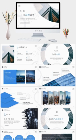 公司介绍
白色标准PPT模板