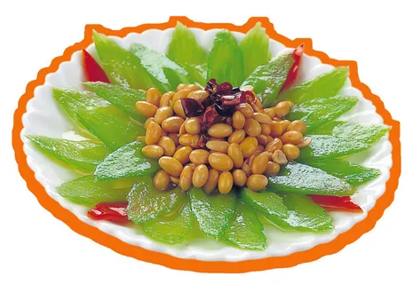 0806L-065  茄汁黄豆拌西芹