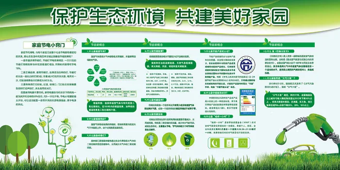 保护生态环境环保宣传海报展板psd模版下载