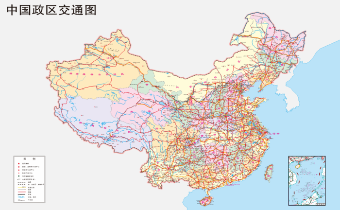 (CDR格式)中国地图矢量图印刷行政