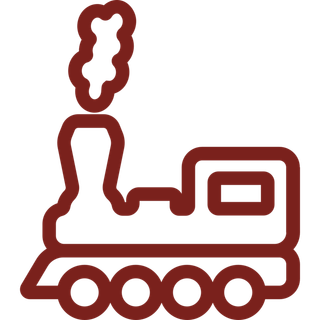 彩色火车头简笔画