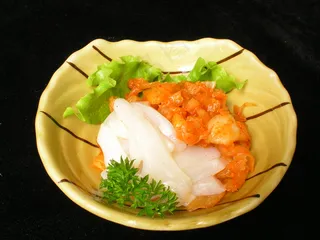  墨斗鱼拌辣白菜