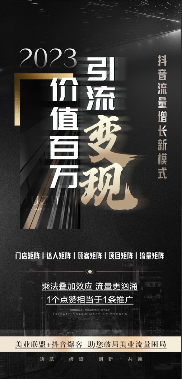 美业会议招商造势系列海报psd模版下载