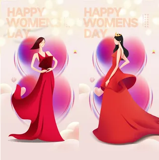 清新浪漫女神节海报