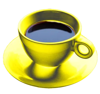 咖啡黄杯子免抠图