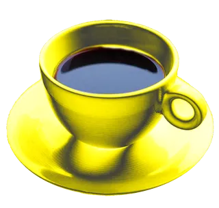 咖啡黄杯子免抠图