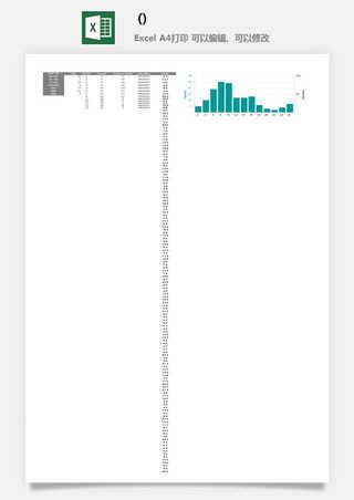 报告表数据分析信息可视化自动图表Excel表格文档模板素材