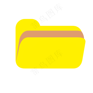 黄色文件夹图标png图片