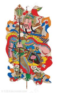 门神尉迟恭风筝纸鸢民俗节日图片