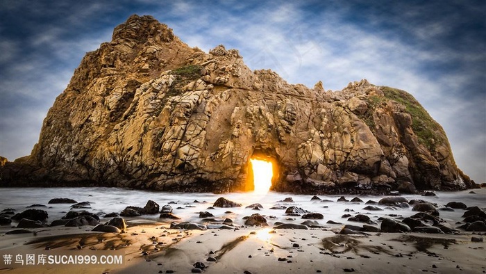 沙滩海岛壁纸风景画