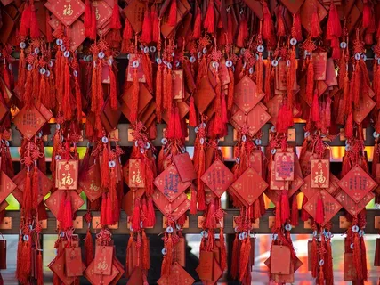 传统挂福墙图片 传统挂福墙图片