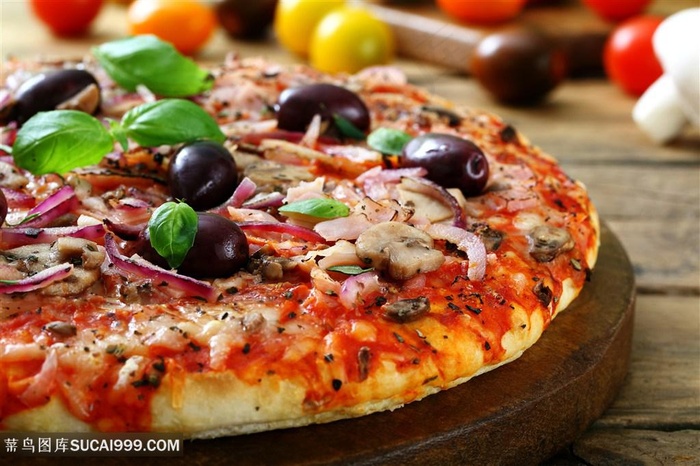 美味披萨美食写真