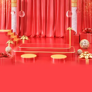 立体C4D场景电商首页主图直通车促销banner海报背景PSD素材