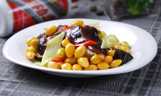 XCXC0095白果香菇炒芥兰