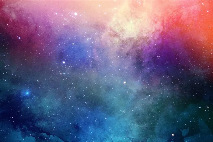 绚丽梦幻星空夜空景色图
