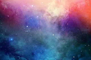 绚丽梦幻星空夜空景色图