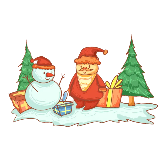 圣诞节平安夜冬季双旦设计圣诞装饰海报元素