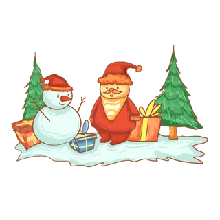 圣诞节平安夜冬季双旦设计圣诞装饰海报元素