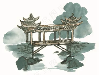 水墨山石文化艺术素材 水墨山石文化艺术素材