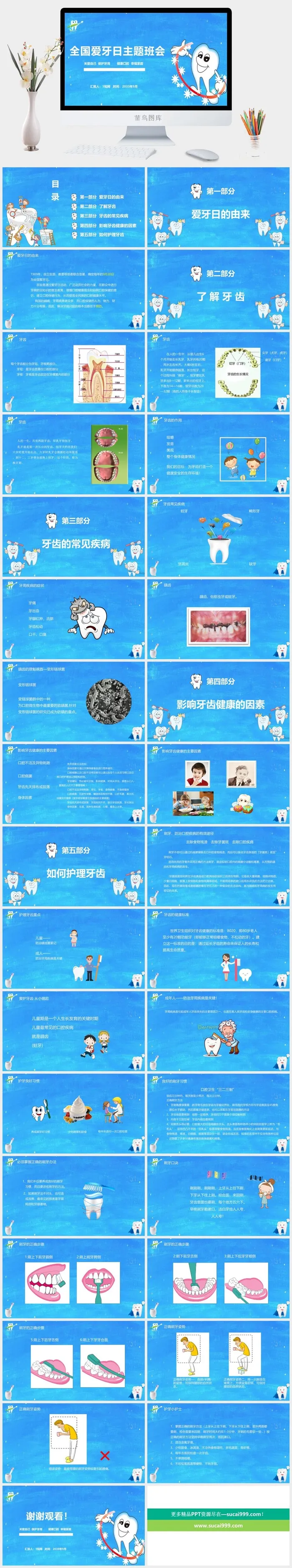 口腔护理PPT模板