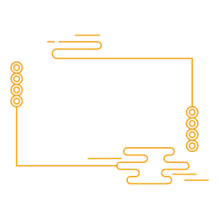 中国风中式传统祥云图案国潮古风边框云纹装饰元素PNG免抠素材图