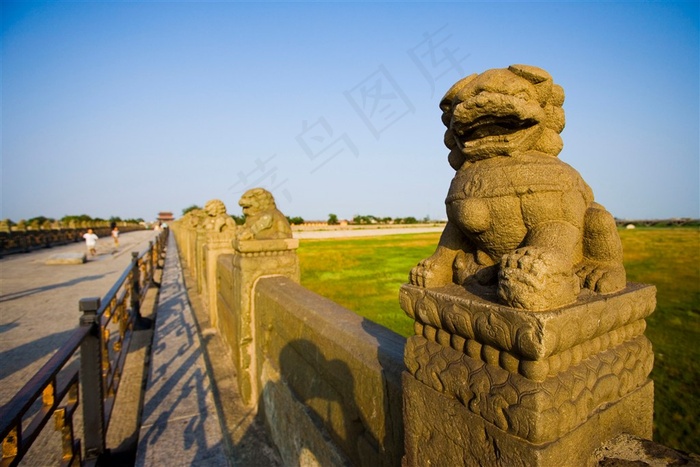 石狮铜狮造型北京印象素材