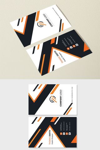 不规则几何竖版名片模板  几何名片 名片设计