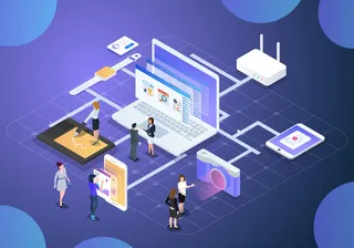 商务2.5D未来科技商务素材