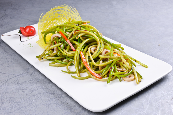 CXC04916蒜苔炒鱿鱼