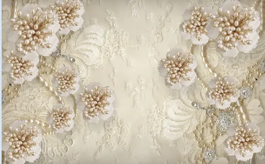 雕塑花卉花枝背景墙