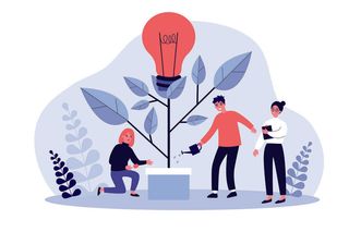 扁平化人物场景办公互联网等距ai矢量设计网页海报UI素材插画