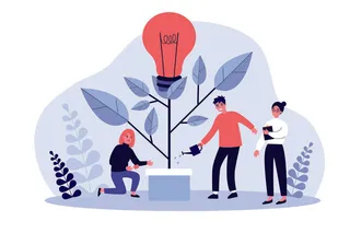 扁平化人物场景办公互联网等距ai矢量设计网页海报UI素材插画