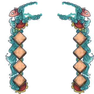 国风边框中国风电商海报