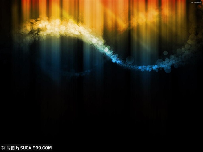 炫彩质感拉丝动感线条波浪高清设计素材