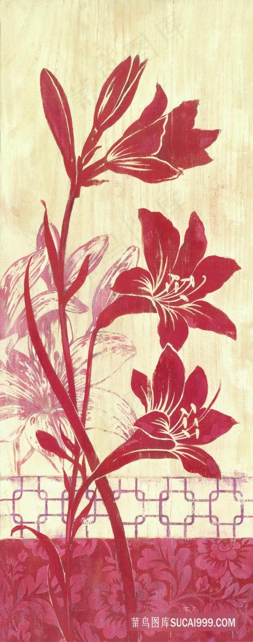 简约喇叭花时尚插画