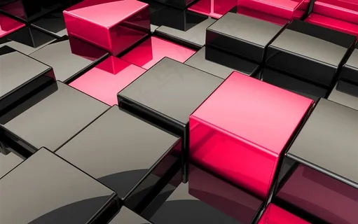 3D光滑立体方块背景高清图片 3D光滑立体方块背景高清图片