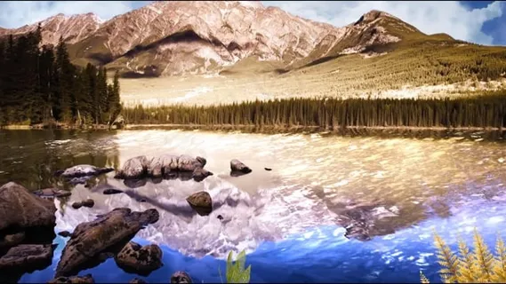风景, 山, 概述, 自然, 夏天, 草, 云, 日出