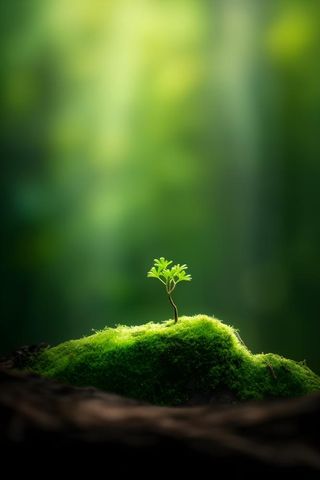 树苗小草阳光摄影