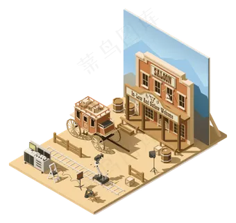 现代城市建筑背景_矢量建筑效果