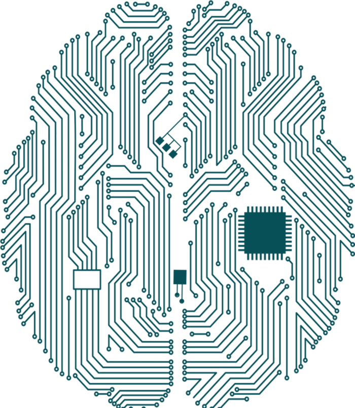 电路板集成大脑图形科技kv主视觉素材