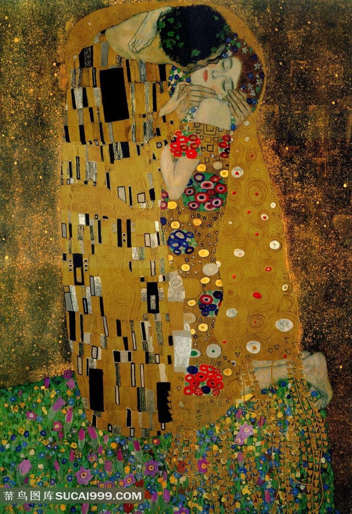 接吻的恋人装饰画