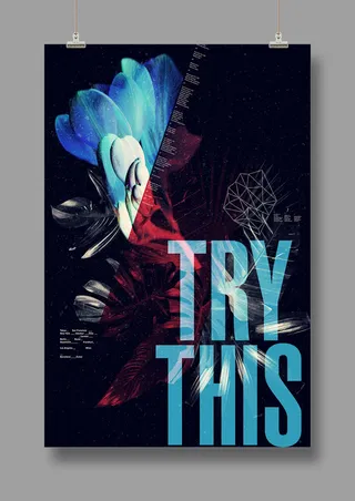 国外时尚 潮流海报 英文PSD海报