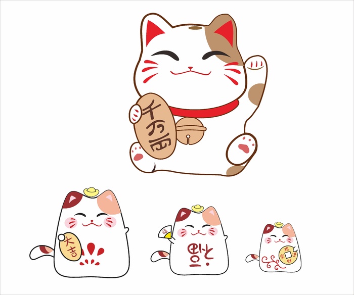 矢量招财猫