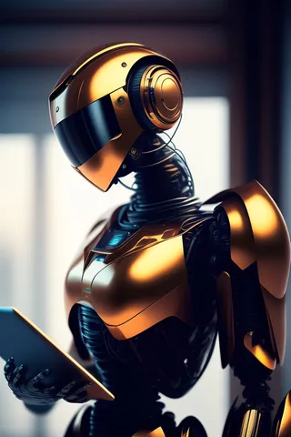 人工智能ai机器人插画