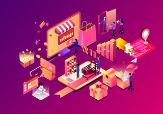 商务2.5D未来科技商务素材